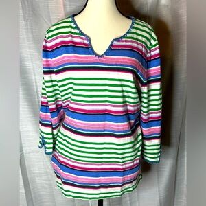 Talbots women’s XL colorful top.